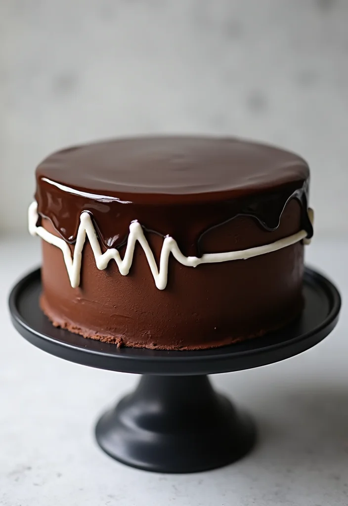 10 Adorable Nurse Cake Ideas That Are So Simple, You'll Want to Bake Them All! - 4. Heartbeat Wave Cake