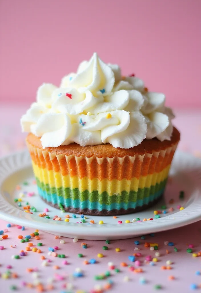 10 Festive Rainbow Cake Decorating Ideas That Are Easier Than You Think! - 1. Whipped Cream Clouds
