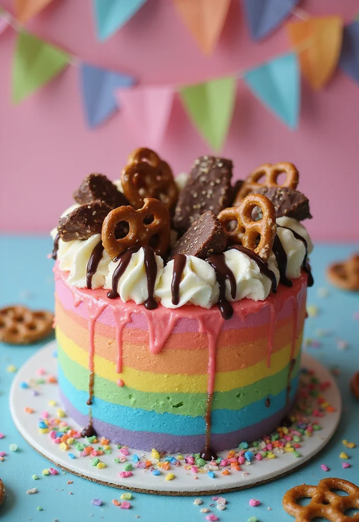 10 Festive Rainbow Cake Decorating Ideas That Are Easier Than You Think! - 8. Chocolate-Covered Treats