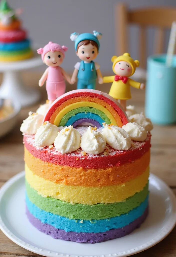 10 Festive Rainbow Cake Decorating Ideas That Are Easier Than You Think! - 9. Themed Cake Toppers