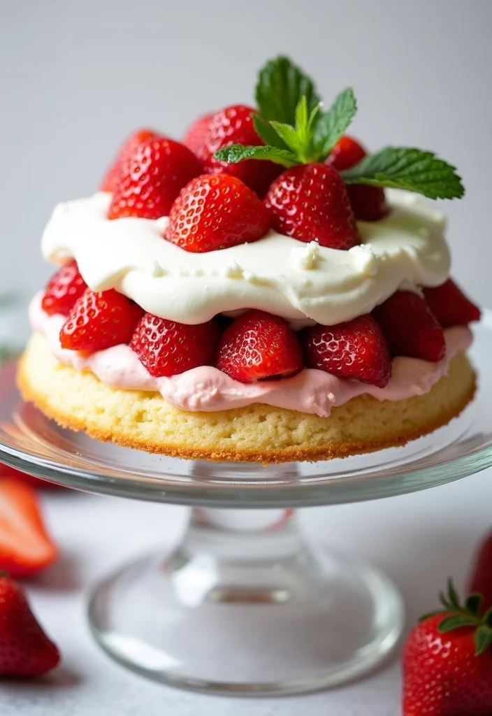 10 Irresistibly Delicious Poke Cake Recipes You'll Want to Dive Into Right Now! - 3. Strawberry Shortcake Poke Cake