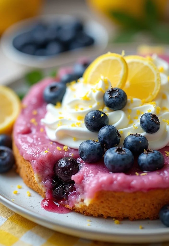 10 Irresistibly Delicious Poke Cake Recipes You'll Want to Dive Into Right Now! - 4. Lemon Blueberry Poke Cake