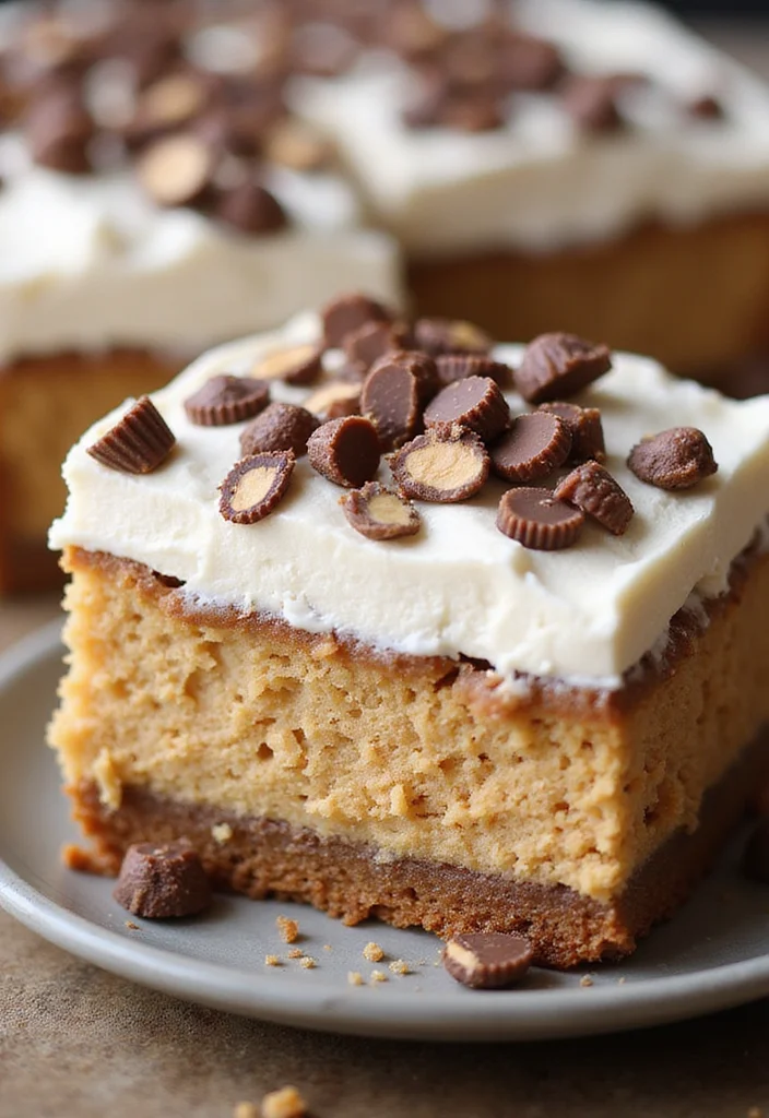 10 Irresistibly Delicious Poke Cake Recipes You'll Want to Dive Into Right Now! - 6. Peanut Butter Cup Poke Cake