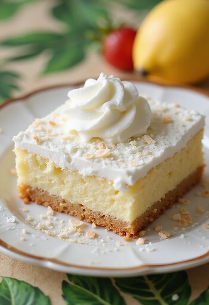 10 Irresistibly Delicious Poke Cake Recipes You'll Want to Dive Into Right Now! - 7. Coconut Cream Poke Cake