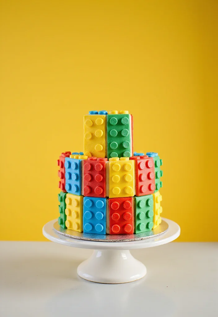 10 Simple Birthday Cakes for Boys That Will Make Their Day Extra Special! - 10. Lego Cake