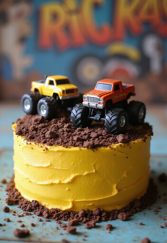 10 Simple Birthday Cakes for Boys That Will Make Their Day Extra Special! - 6. Monster Truck Cake