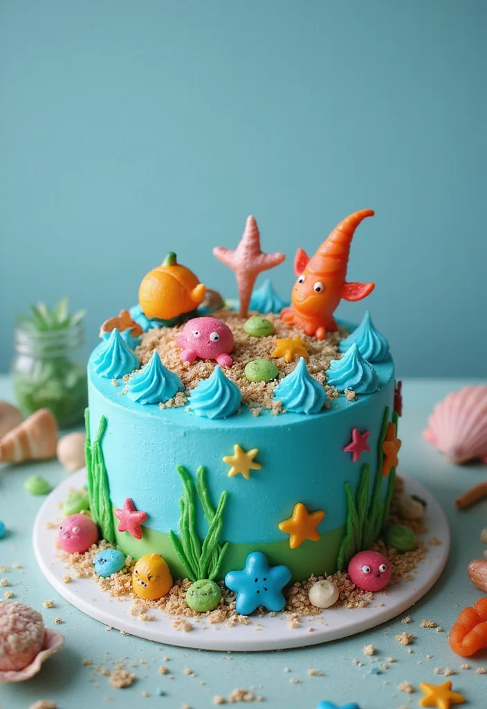 10 Simple Birthday Cakes for Boys That Will Make Their Day Extra Special! - 7. Under the Sea Cake