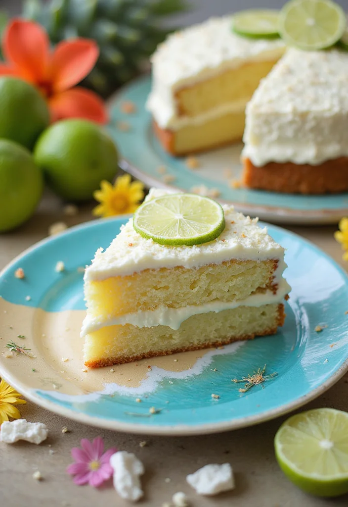11 Healthy Cake Mix Recipes That Don't Skimp on Flavor! - 9. Coconut Lime Cake