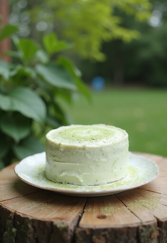 11 Unique White Cake Designs That Will Wow Your Taste Buds (Wait Until You See #3!) - 10. Matcha White Cake
