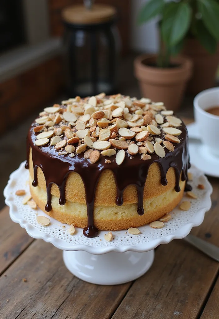 11 Unique White Cake Designs That Will Wow Your Taste Buds (Wait Until You See #3!) - 4. Almond Joy Cake