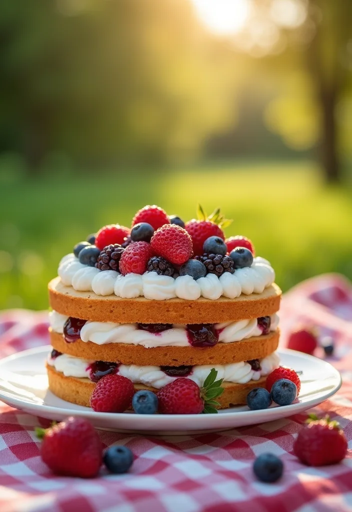 11 Unique White Cake Designs That Will Wow Your Taste Buds (Wait Until You See #3!) - 5. Berry Bliss Cake