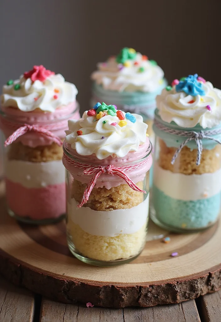 12 Artistic Anniversary Cake Designs That Are Almost Too Pretty to Eat (Almost!) - 10. Cake in a Jar