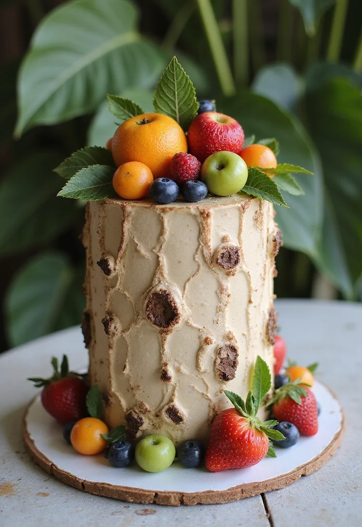 12 Artistic Anniversary Cake Designs That Are Almost Too Pretty to Eat (Almost!) - 4. Rustic Charm