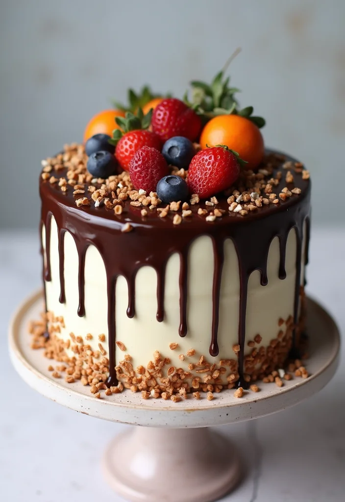 12 Artistic Anniversary Cake Designs That Are Almost Too Pretty to Eat (Almost!) - 9. Artistic Drip Cakes