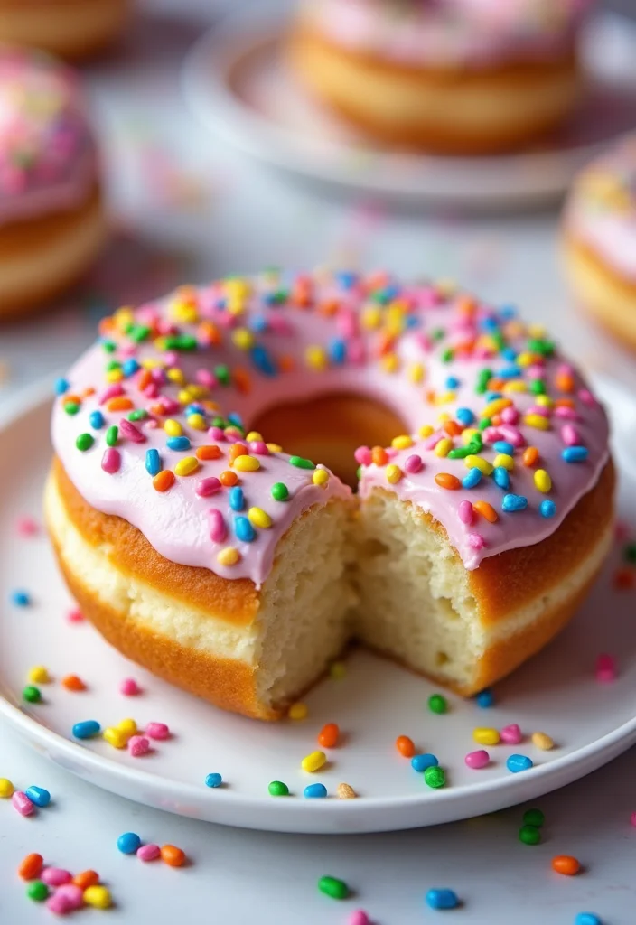 12 Festive Donut Cake Ideas That Will Make Any Birthday Extra Special! - 3. Funfetti Donut Cake