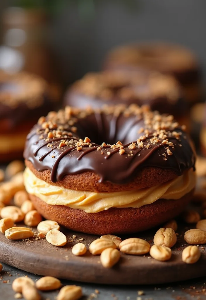 12 Festive Donut Cake Ideas That Will Make Any Birthday Extra Special! - 8. Peanut Butter Cup Donut Cake