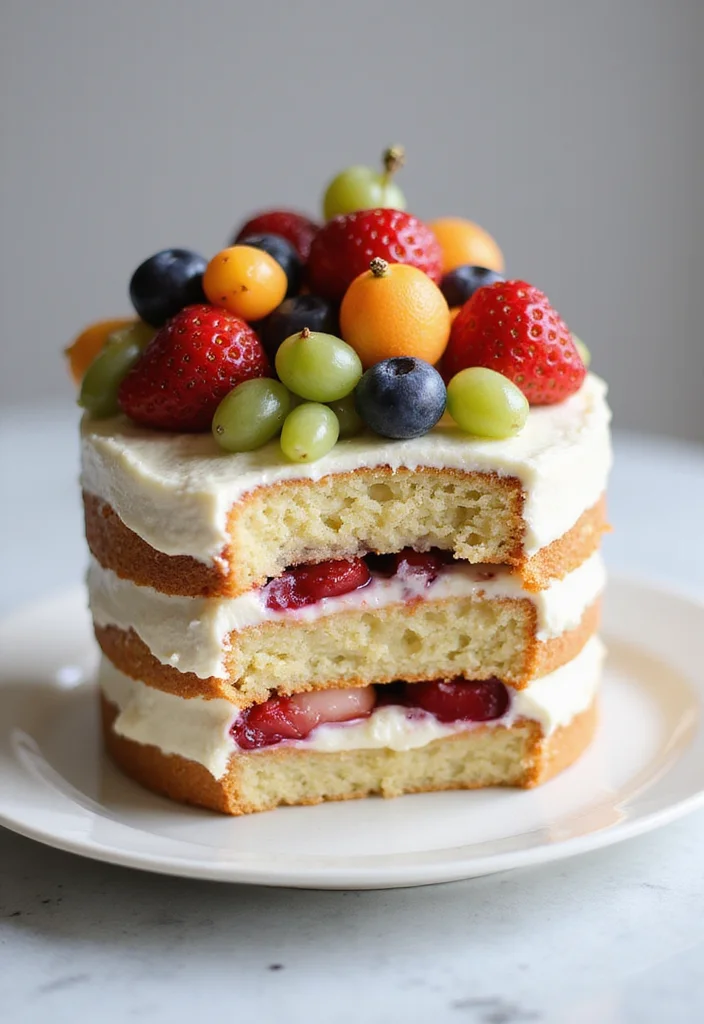 12 Sweet Anniversary Cake Designs That Celebrate Your Love Story! - 4. Naked Cake with Fresh Fruit