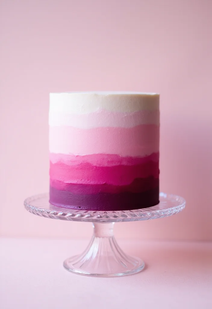 12 Sweet Anniversary Cake Designs That Celebrate Your Love Story! - 5. Ombre Cake