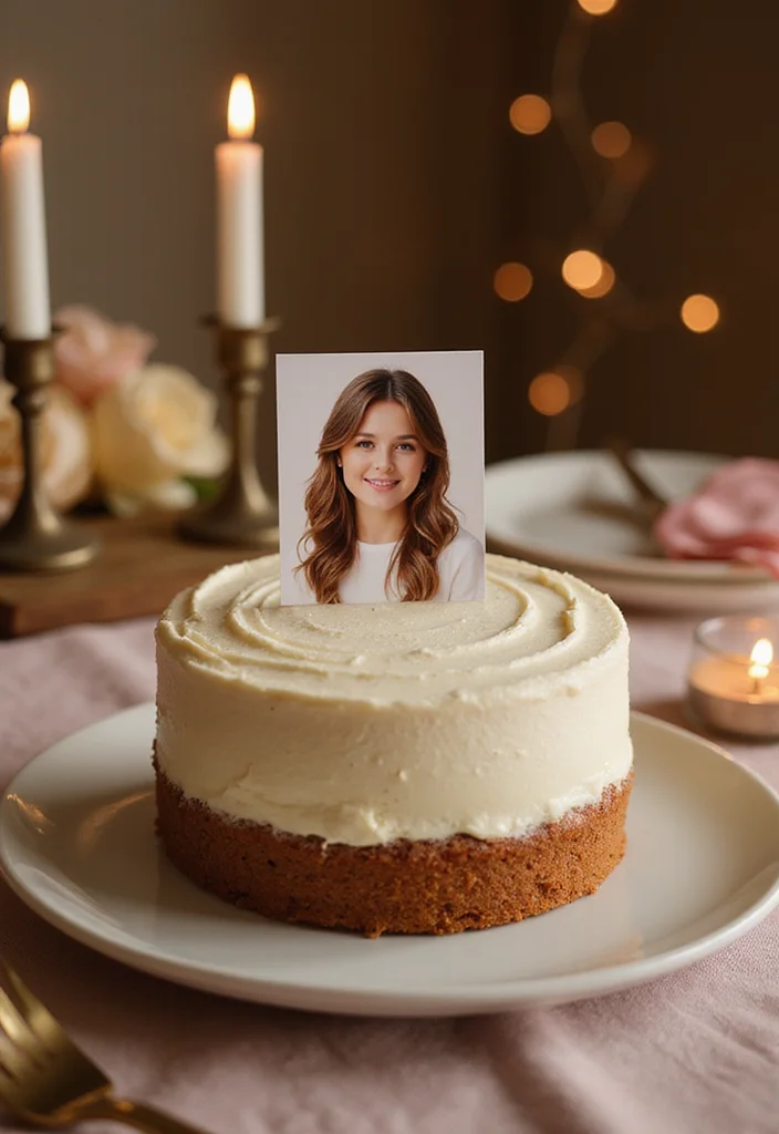 12 Sweet Anniversary Cake Designs That Celebrate Your Love Story! - 6. Personalized Photo Cake