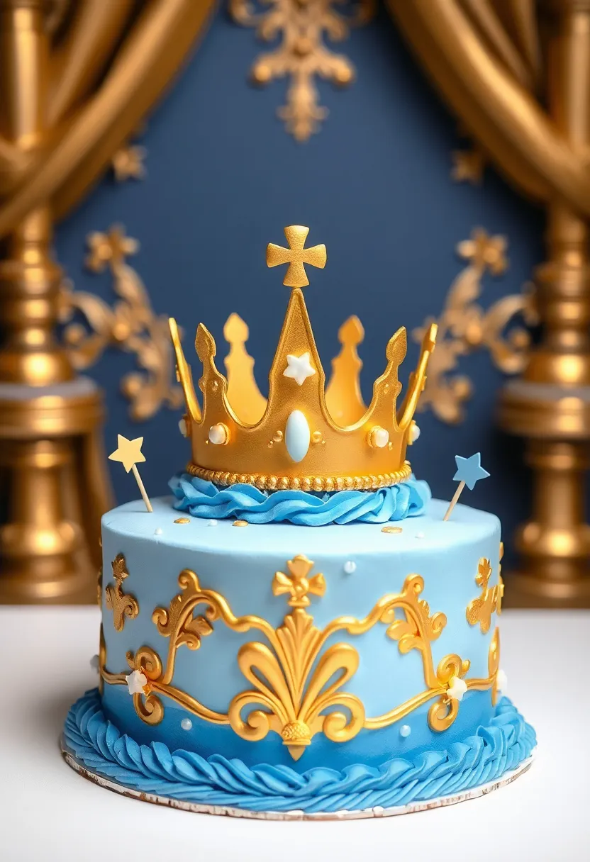12 Sweet Baby Boy Birthday Cakes Perfect for His First Milestone (Don't Miss #11!) - 12. Sweet Little Prince Cake