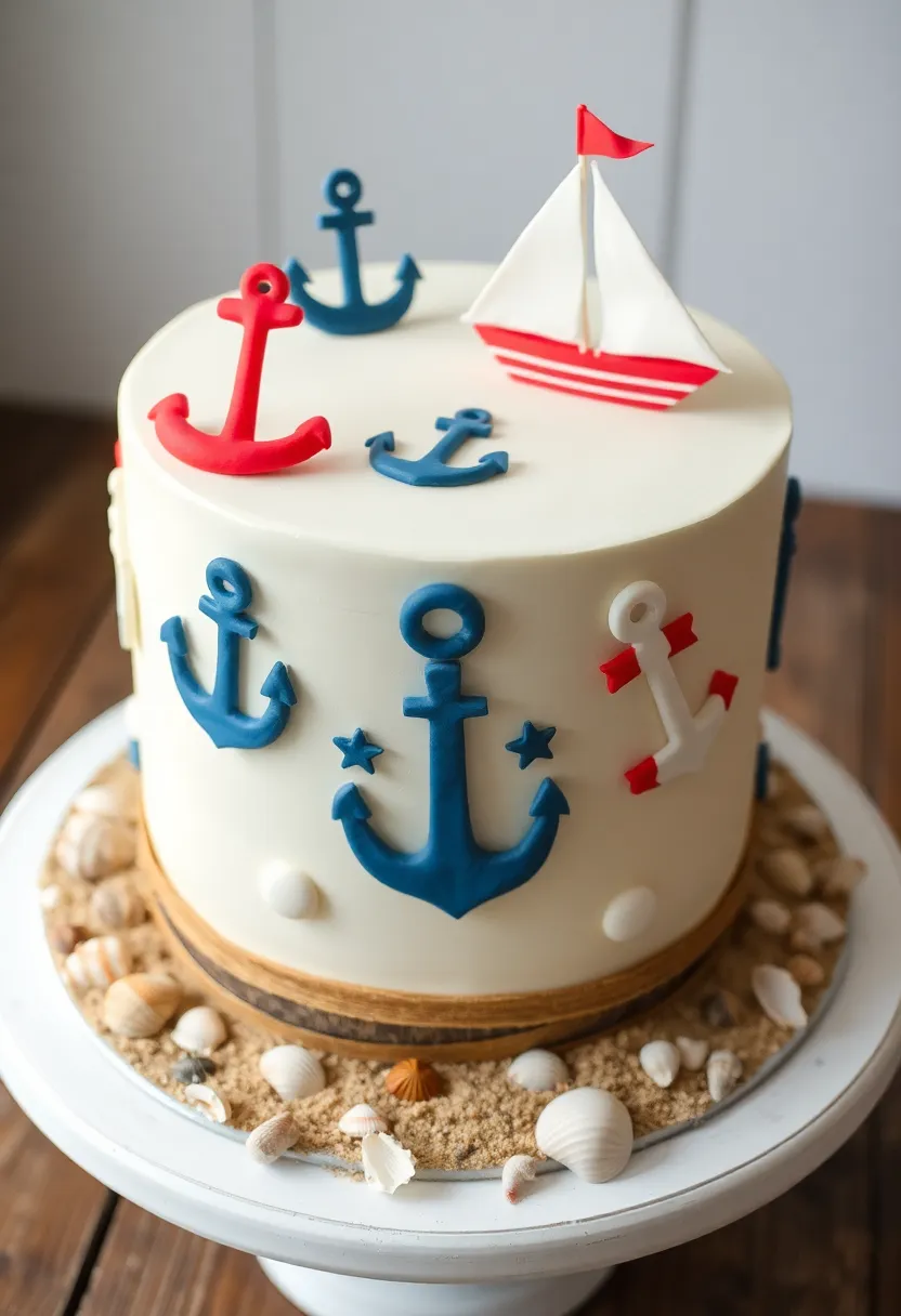 12 Sweet Baby Boy Birthday Cakes Perfect for His First Milestone (Don't Miss #11!) - 2. Charming Little Sailor Cake