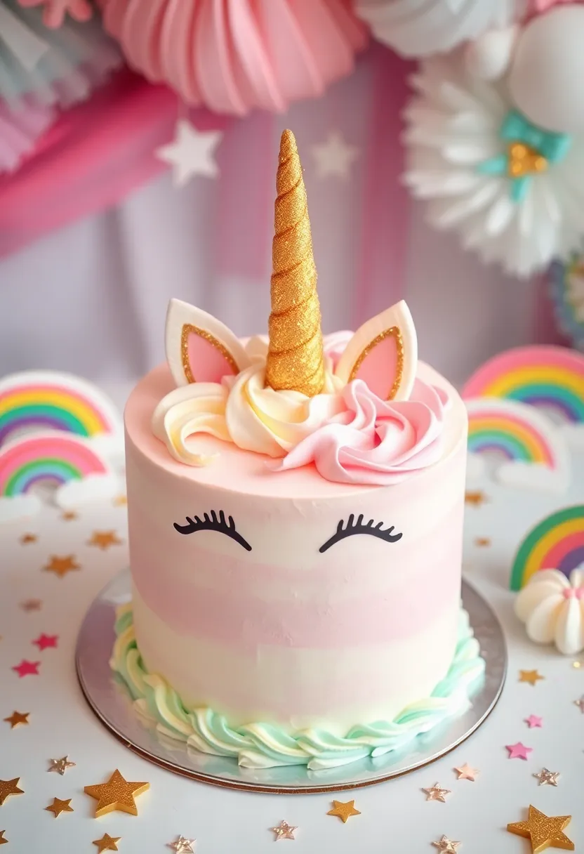 12 Sweet Baby Boy Birthday Cakes Perfect for His First Milestone (Don't Miss #11!) - 9. Magical Unicorn Cake