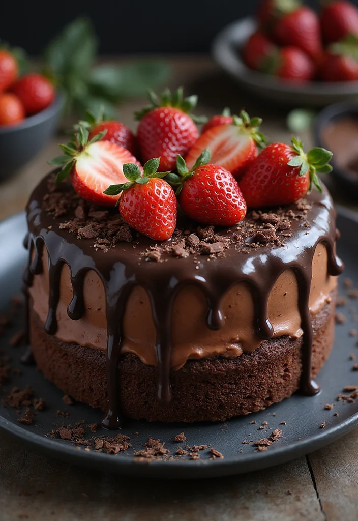 13 Easy Strawberry Themed Cake Recipes That Will Impress Your Guests (You Won't Believe #3!) - 5. Strawberry Chocolate Ganache Cake