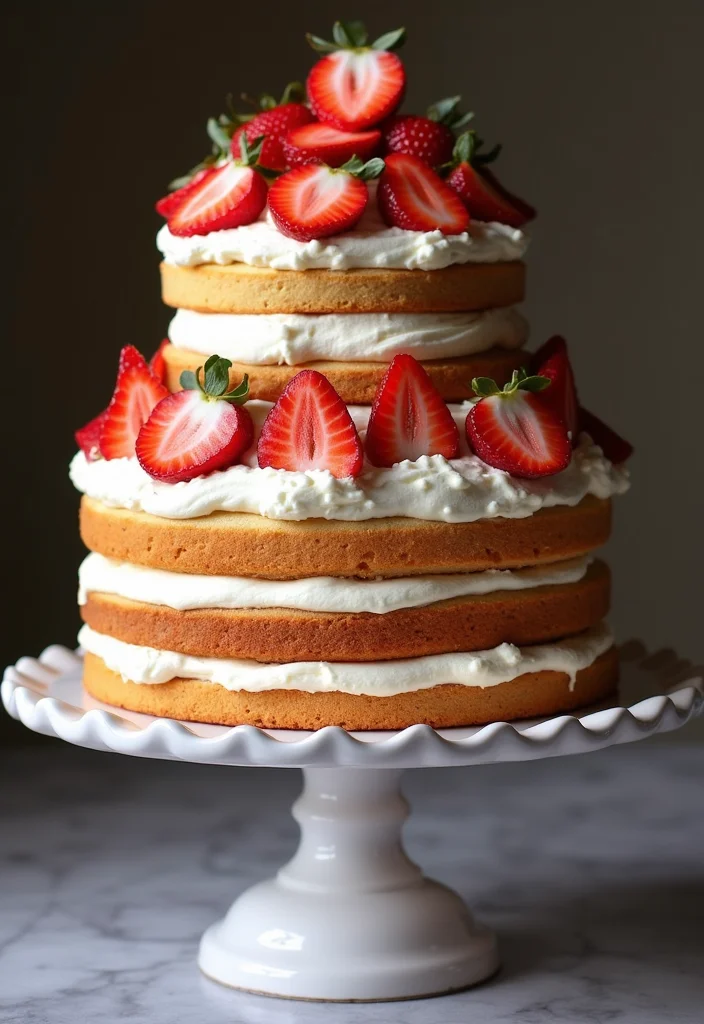 13 Easy Strawberry Themed Cake Recipes That Will Impress Your Guests (You Won't Believe #3!) - 8. Strawberry Vanilla Bean Layer Cake