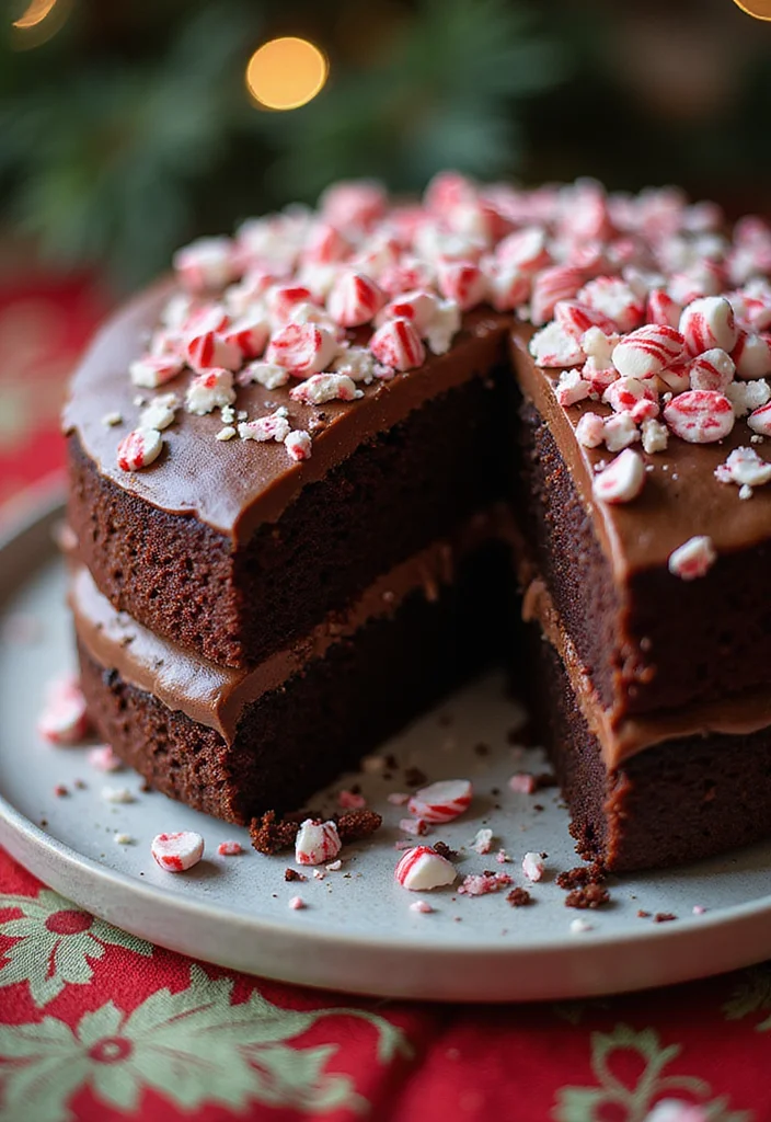 13 Holiday Cake Ideas So Simple, You'll Want to Make Them Every Year! - 3. Chocolate Peppermint Layer Cake