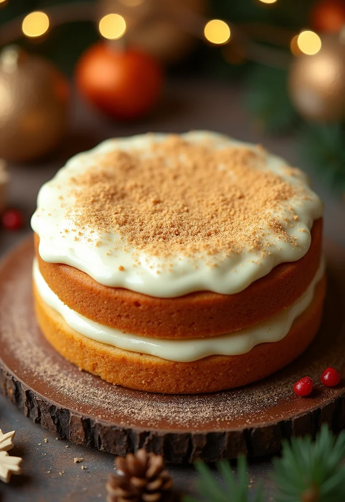 13 Holiday Cake Ideas So Simple, You'll Want to Make Them Every Year! - 6. Eggnog Cake