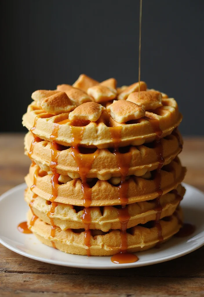 13 Stranger Things Cake Designs That Are So Good, They Should Be in the Upside Down! - 1. Eggo Waffle Layer Cake