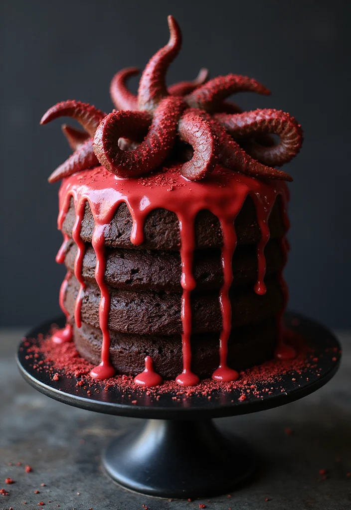 13 Stranger Things Cake Designs That Are So Good, They Should Be in the Upside Down! - 6. Mind Flayer Cake