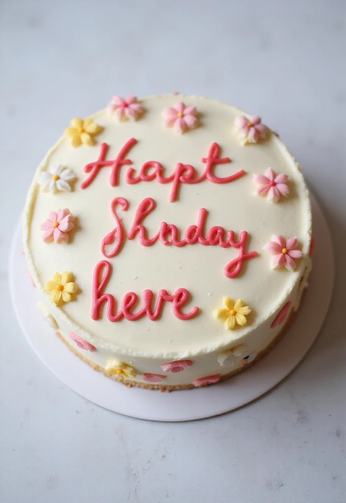 14 Creative Bento Cake Designs That Speak 'I Love You' to Your Boyfriend! - 12. Personalized Message Cake