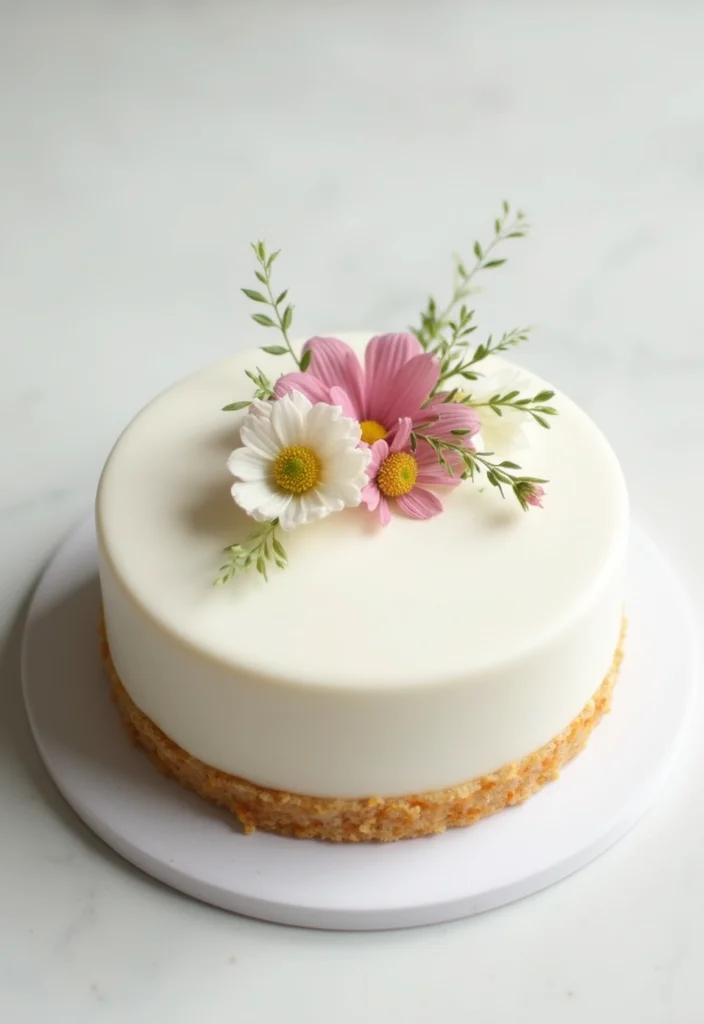 14 Creative Bento Cake Designs That Speak 'I Love You' to Your Boyfriend! - 9. Minimalist Love Cake