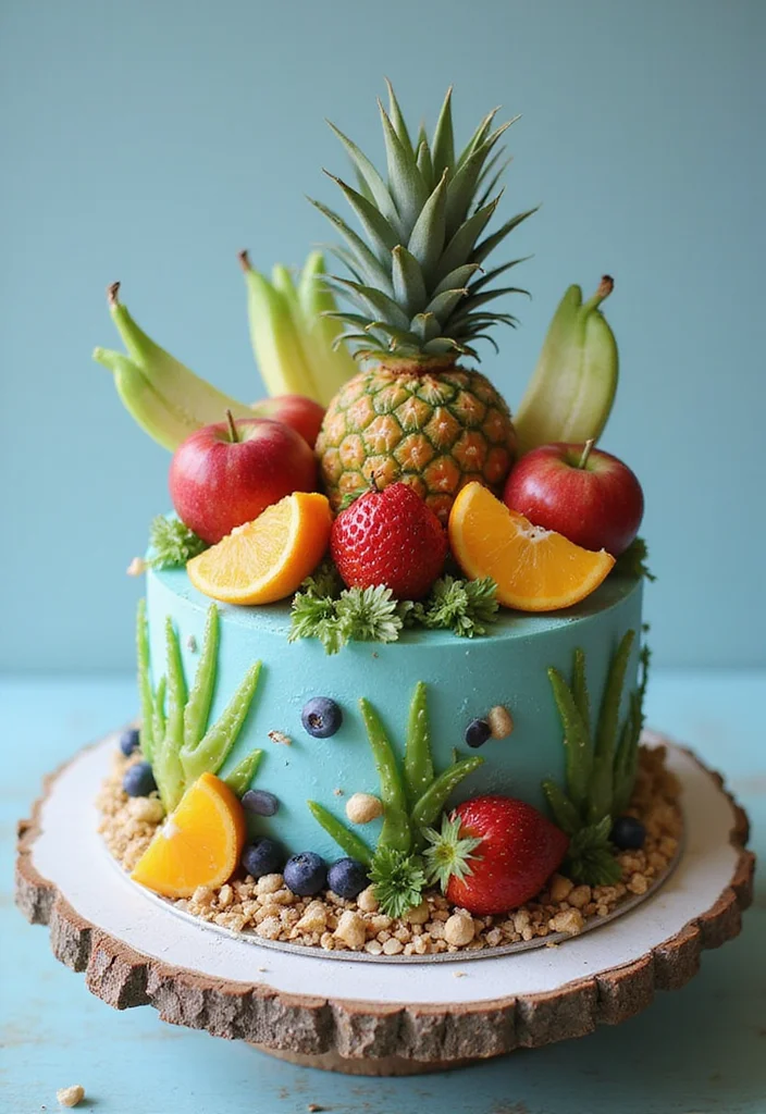 15 Baking Hacks for Creating the Perfect Underwater Theme Cake (Tip #9 Is a Game Changer!) - 12. Use Flavorful Fruit as Topping