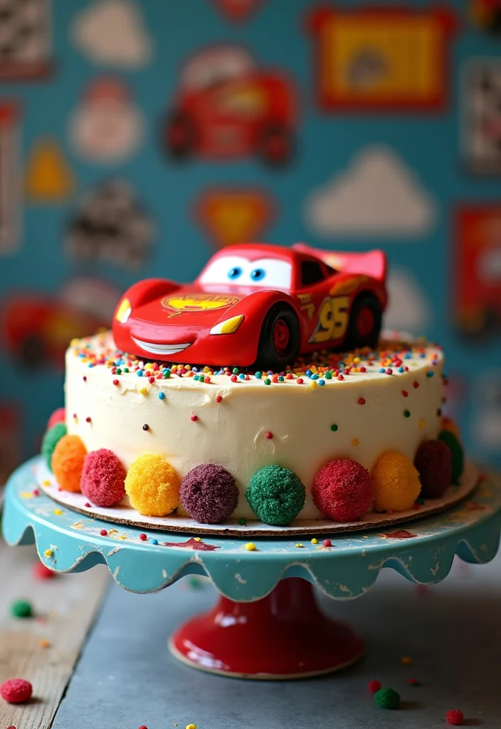 15 Creative Car Cake Designs for Kids' Birthdays (You Won't Believe #7!) - 1. Classic Race Car Cake