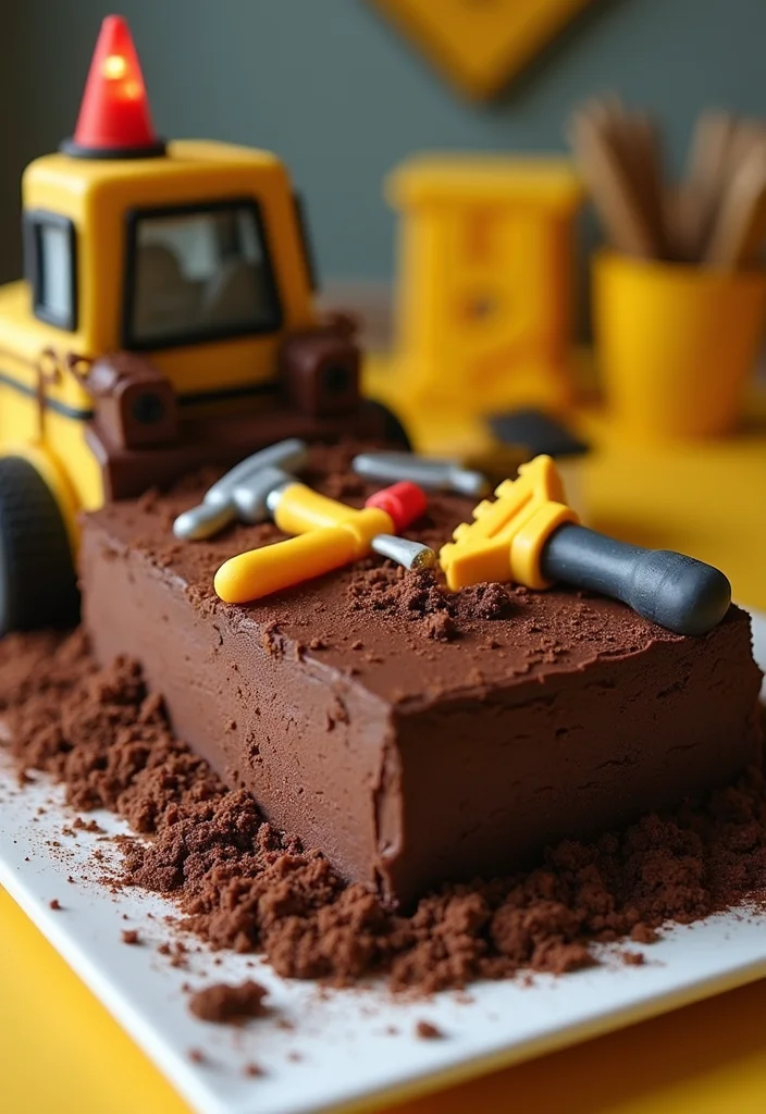 15 Creative Car Cake Designs for Kids' Birthdays (You Won't Believe #7!) - 10. Flatbed Truck Cake