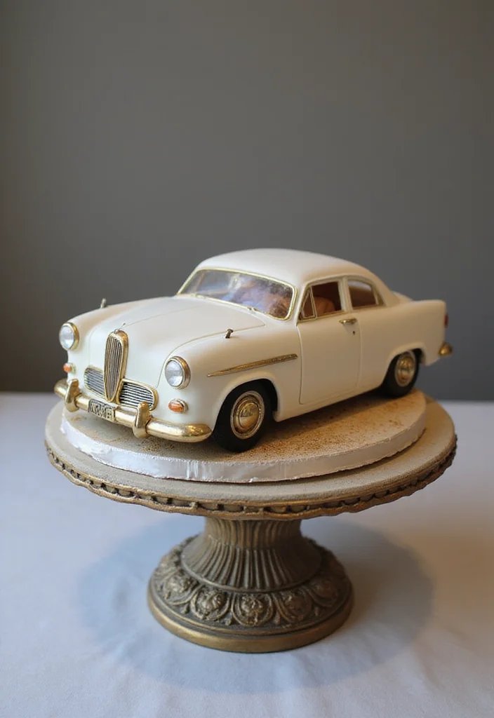 15 Creative Car Cake Designs for Kids' Birthdays (You Won't Believe #7!) - 5. Vintage Car Cake
