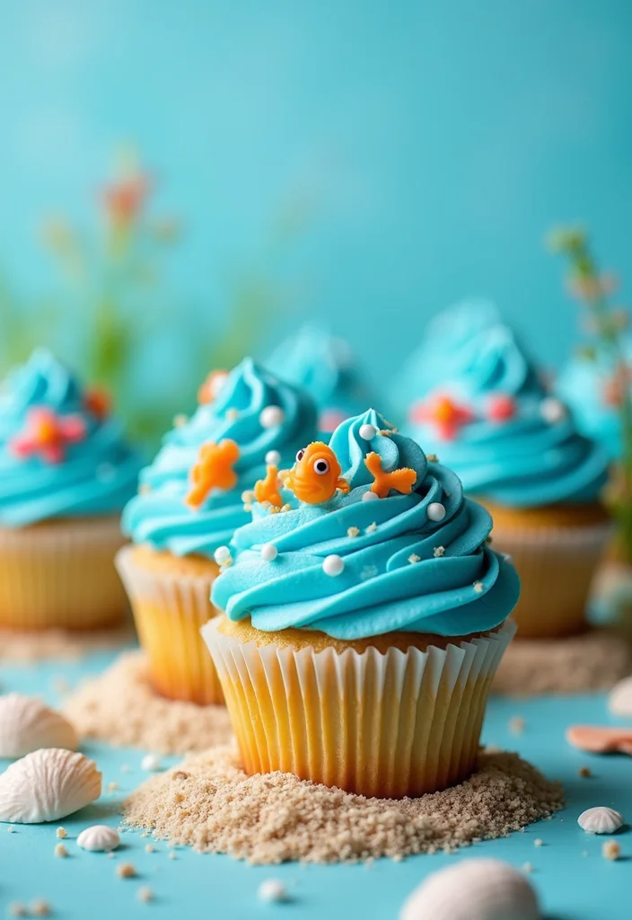 15 Creative Cupcake Cake Designs That Are Perfect for Any Occasion (Wait Till You See #9!) - 10. Under the Sea Cupcake Cake