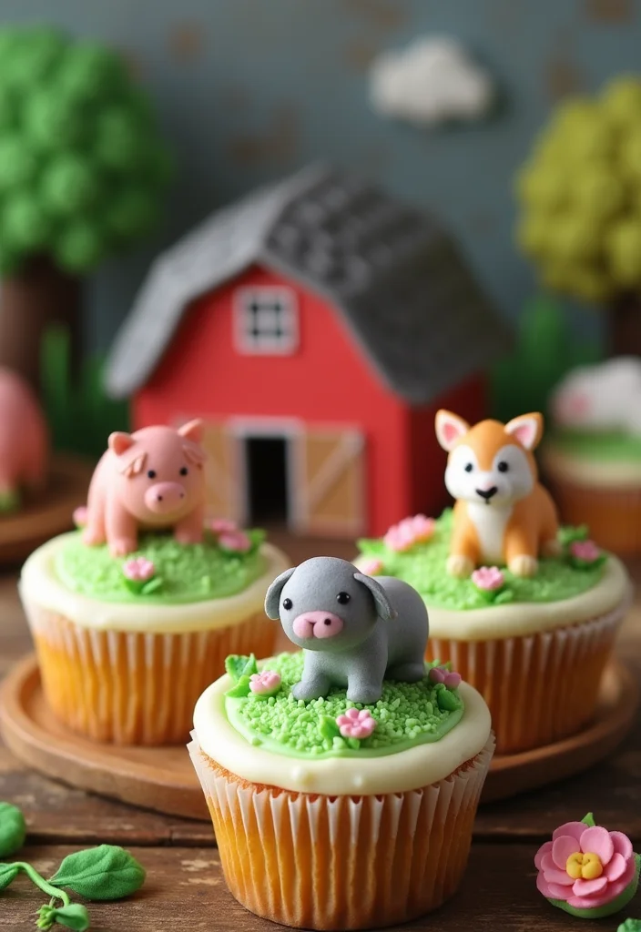 15 Creative Cupcake Cake Designs That Are Perfect for Any Occasion (Wait Till You See #9!) - 13. Farmyard Fun Cupcake Cake