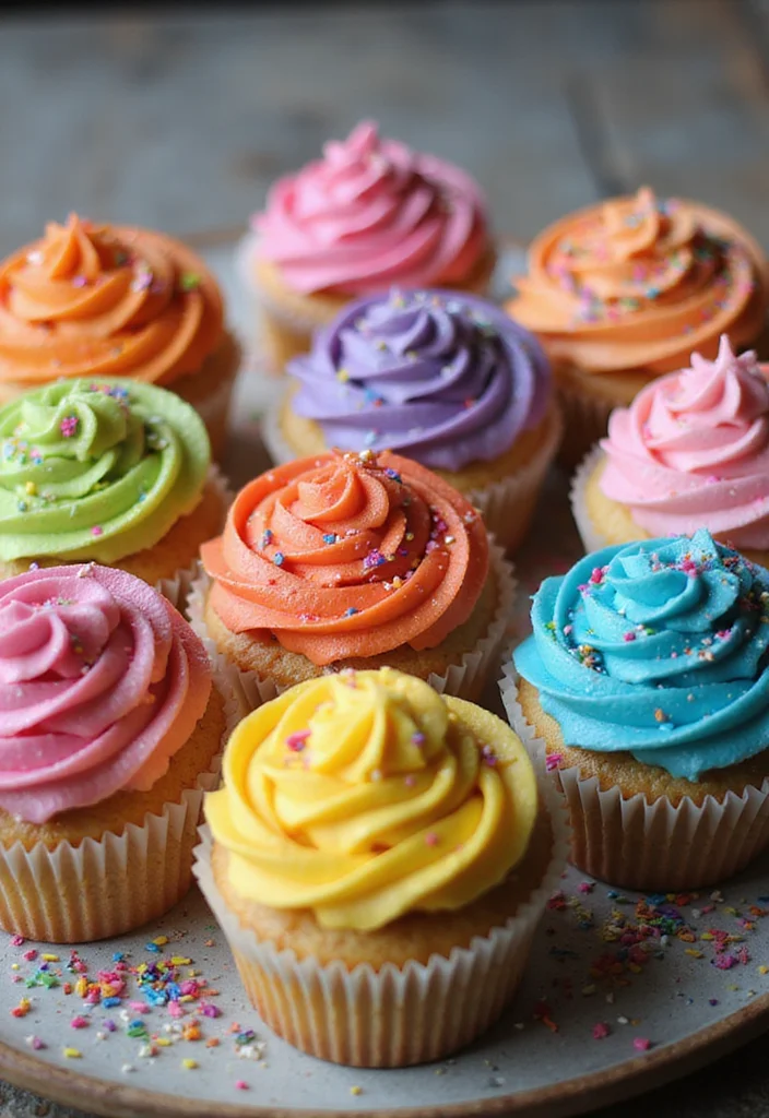 15 Creative Cupcake Cake Designs That Are Perfect for Any Occasion (Wait Till You See #9!) - 5. Birthday Bash Rainbow Cupcake Cake