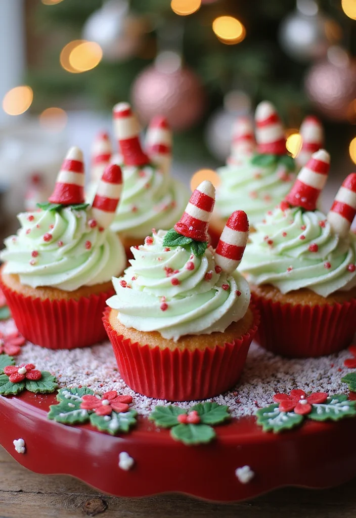 15 Creative Cupcake Cake Designs That Are Perfect for Any Occasion (Wait Till You See #9!) - 9. Festive Holiday Cupcake Cake