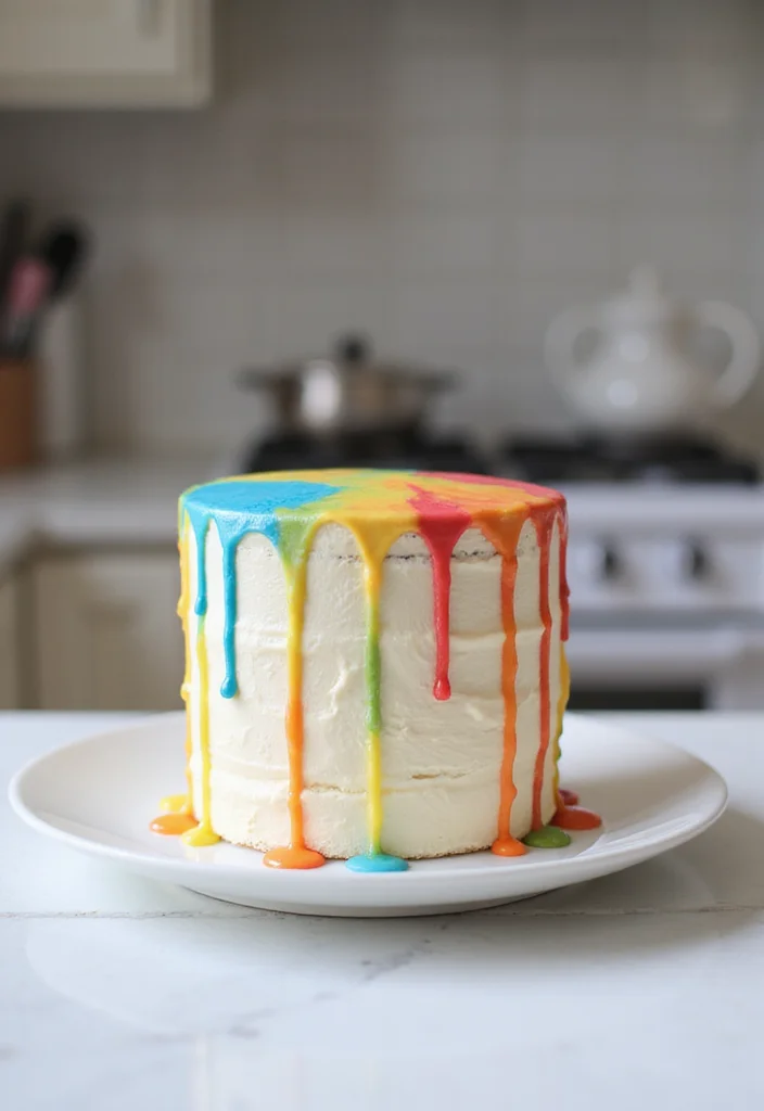 15 Creative Drawing Cake Ideas to Impress Your Friends (You Won't Believe #8!) - 1. Watercolor Drip Cake