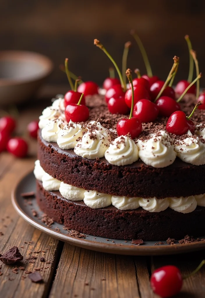 15 Creative Drawing Cake Ideas to Impress Your Friends (You Won't Believe #8!) - 13. Black Forest Cake