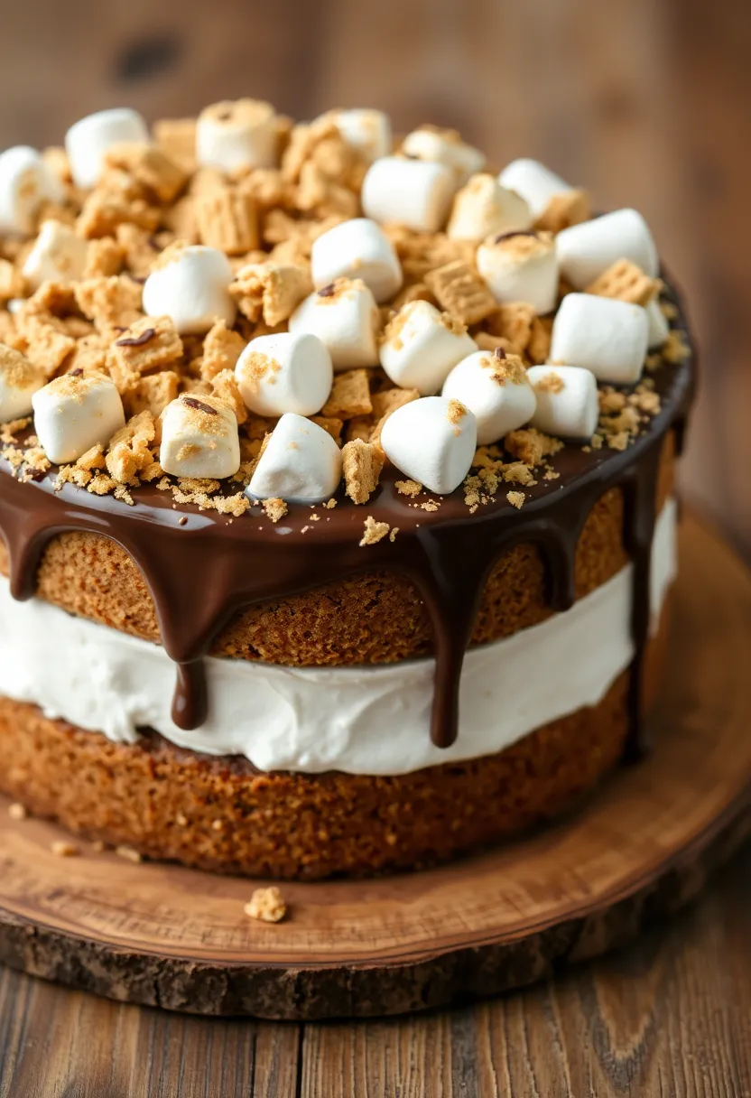 15 Creative Drawing Cake Ideas to Impress Your Friends (You Won't Believe #8!) - 15. S’mores Cake