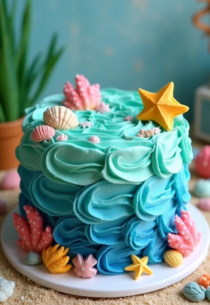15 Creative Drawing Cake Ideas to Impress Your Friends (You Won't Believe #8!) - 6. Mermaid Cake