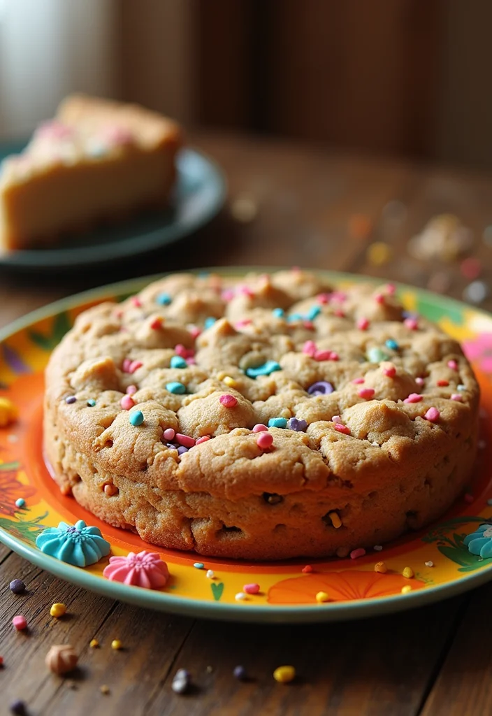 15 Creative Drawing Cake Ideas to Impress Your Friends (You Won't Believe #8!) - 9. Cookie Cake