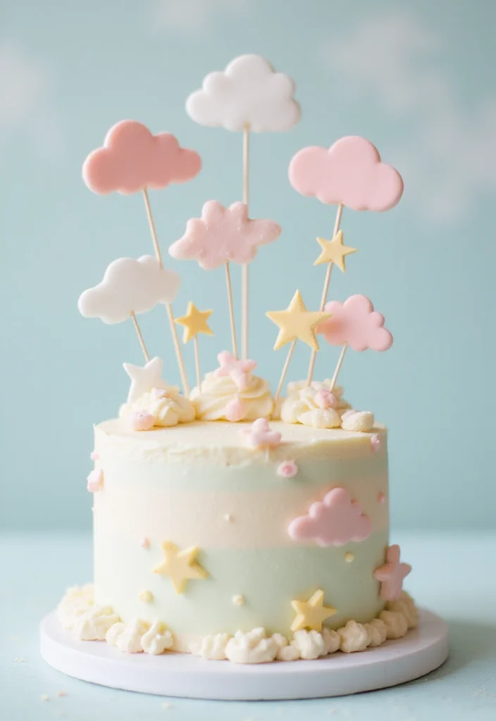 15 Creative Pregnancy Cake Ideas You'll Want to Try (Even If You're Not Pregnant!) - 13. Sweet Dreams Cake