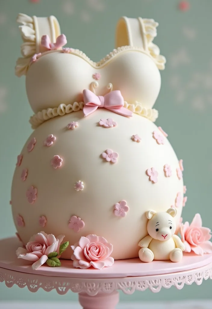 15 Creative Pregnancy Cake Ideas You'll Want to Try (Even If You're Not Pregnant!) - 2. Baby Bump Cake