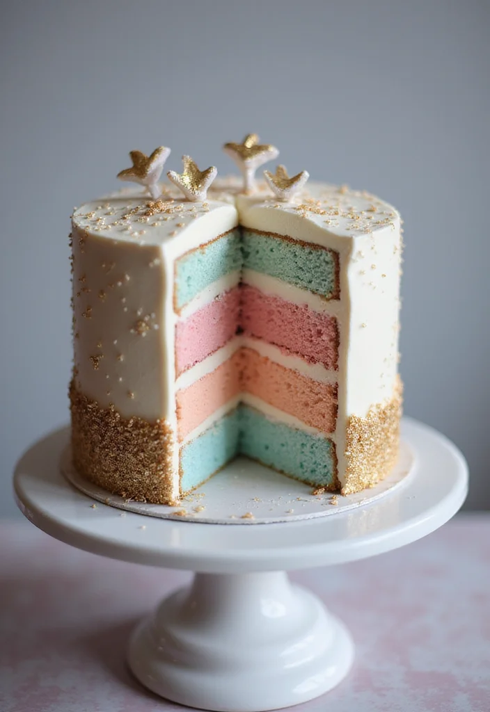 15 Creative Pregnancy Cake Ideas You'll Want to Try (Even If You're Not Pregnant!) - 6. Gender Reveal Cake